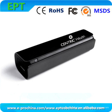 Venta al por mayor Mini Banco de energía de aluminio negro 2600mAh (EP-066)